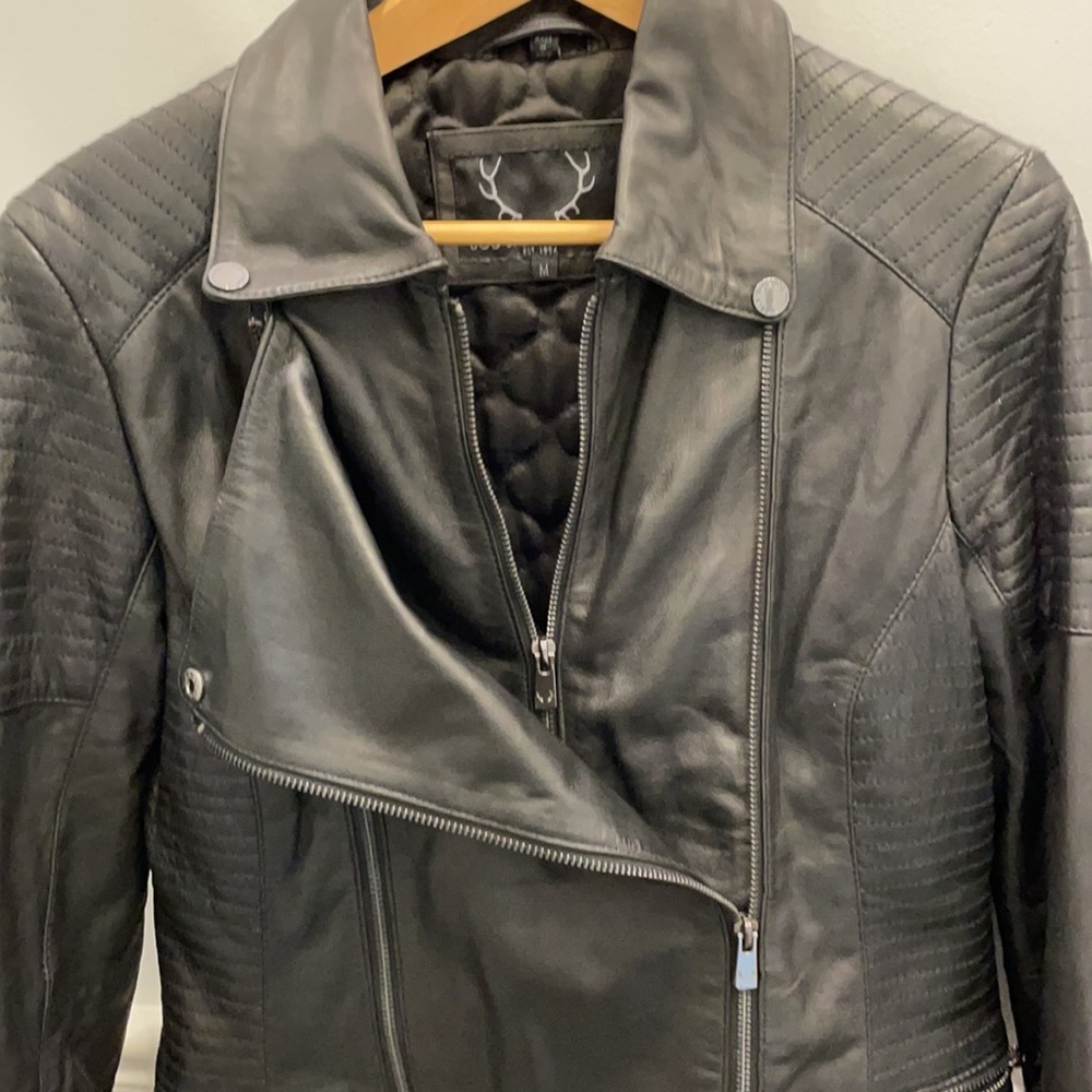 Genuine Leather Moto Jacket - Picture 7 of 7